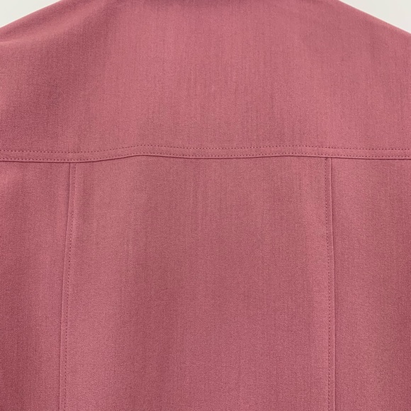 Sharagano Floraberry Dusty Mauve Utility Uniform Shift Dress New Nwt Size 6 - Picture 9 of 14